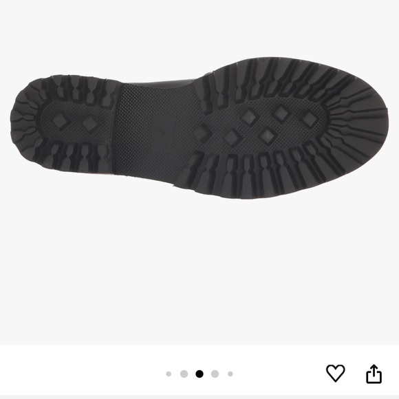 New Aerosoles Women’s Lilia Loafers Black Leather Size 8 Shoes Chunky Flats Work - Picture 4 of 12